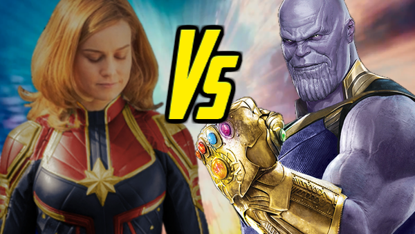 Captain Marvel Vs Thanos