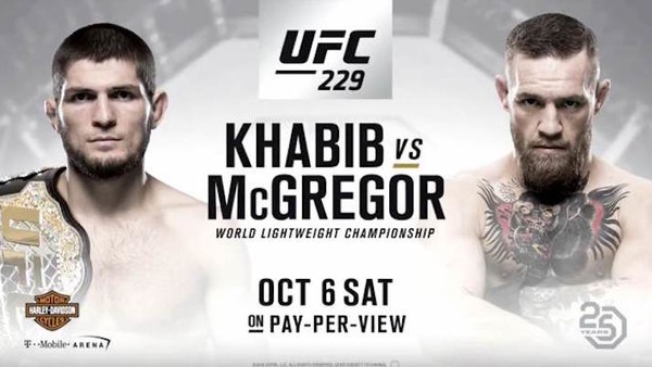 UFC 229 Khabib Vs Conor Fight Poster 750