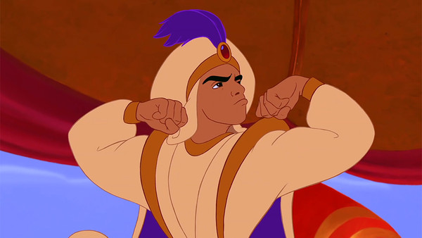 Aladdin Flexing