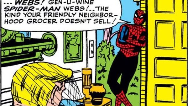 Spider-Man crashes party