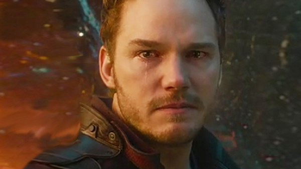 Guardians of the galaxy Star Lord Crying