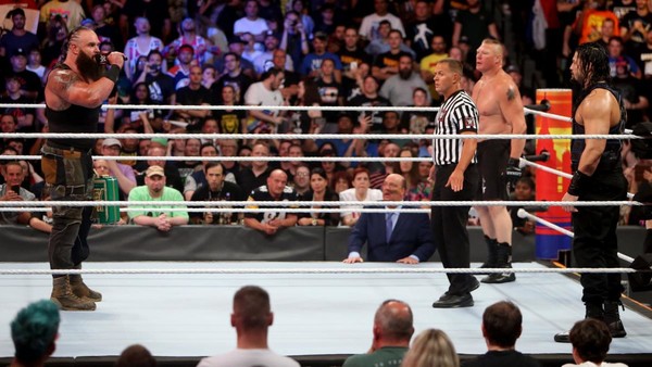 Braun Strowman Brock Lesnar Roman Reigns