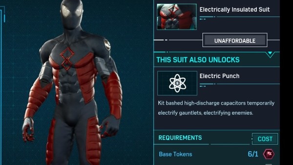 Spider-Man PS4 INSULATED SUIT