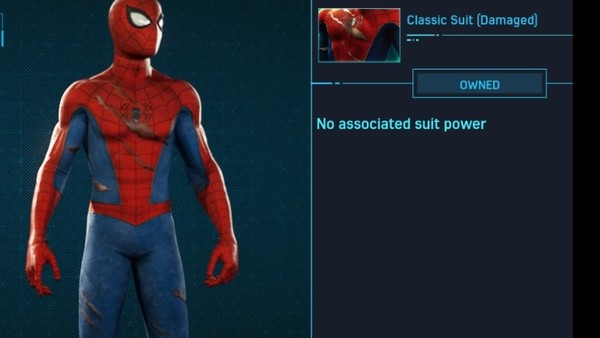 Spider Man PS4 DAMAGED SUIT