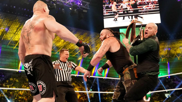 Brock Lesnar Braun Strowman Baron Corbin