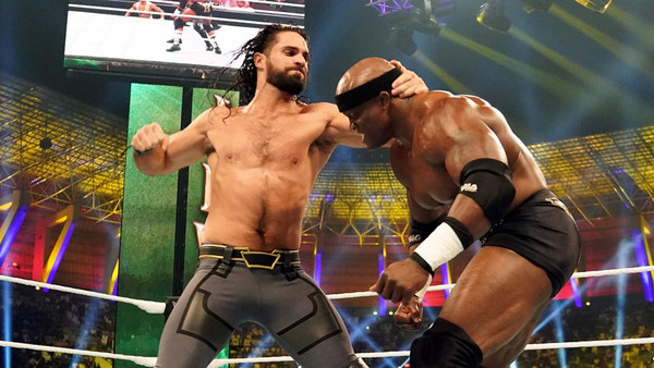 WWE Crown Jewel Lashley Seth Rollins