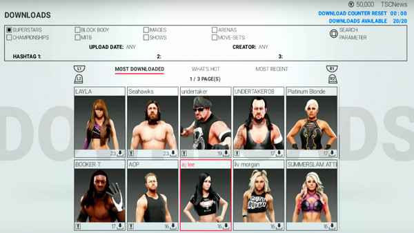 wwe 2k do i have to upload images on community creations