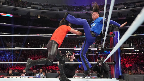 WWE Survivor Series 2018 Nakamura Seth Rollins