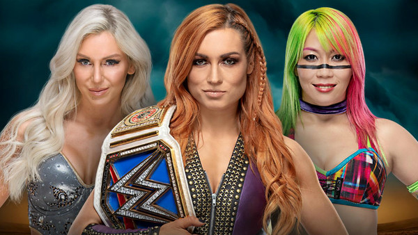 Becky Lynch Asuka Charlotte Flair TLC 2018