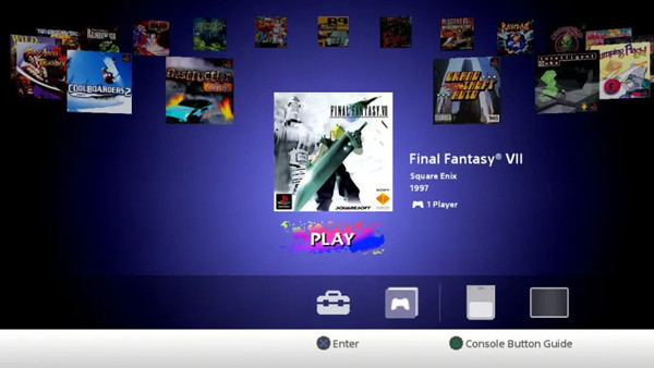 PlayStation Classic Menu