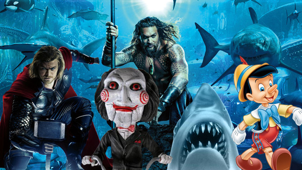 Aquaman Thor Saw Jaws Pinocchio