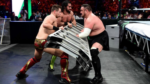 Seth Rollins The Miz Samoa Joe