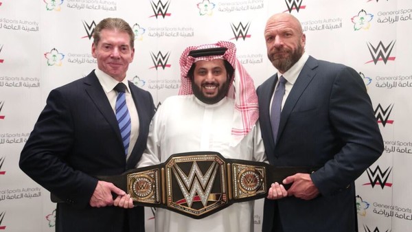 Vince McMahon Triple H Turki Al Sheik