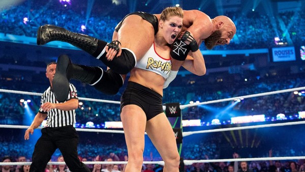 Ronda Rousey Triple H WrestleMania