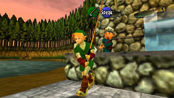 Ocarina of Time Fishing Minigame