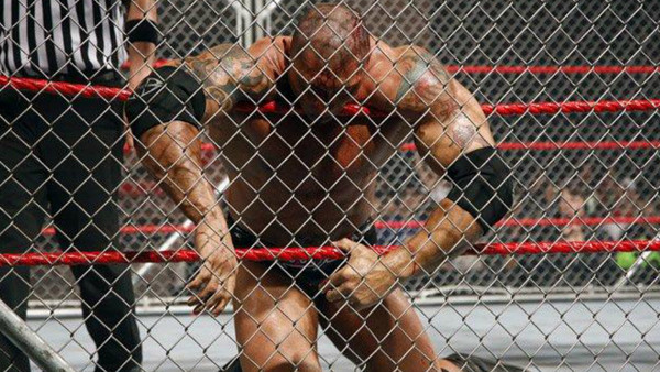 Batista Chris Jericho Steel Cage