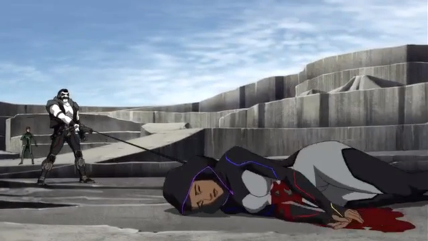 Young Justice Outsiders Halo Dies