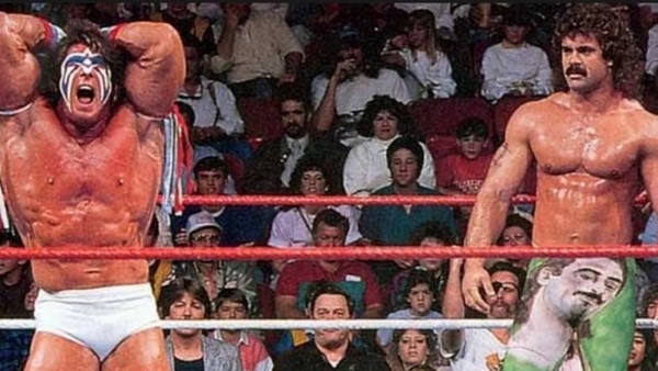Ultimate Warrior Rick Rude Posedown