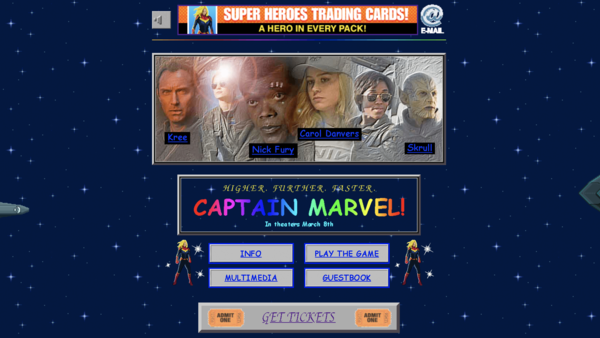 Captain Marvel Website