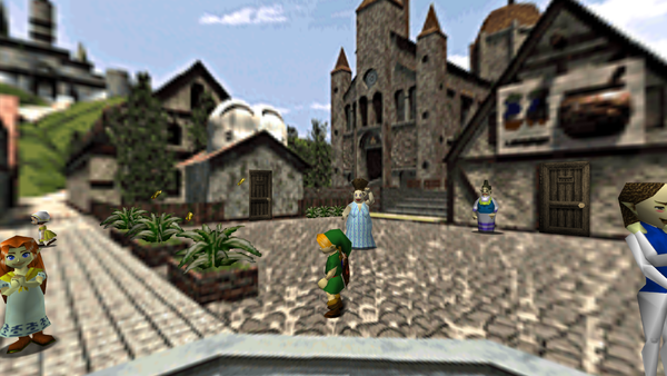 Zelda Ocarina of Time Hyrule Castle Town Market