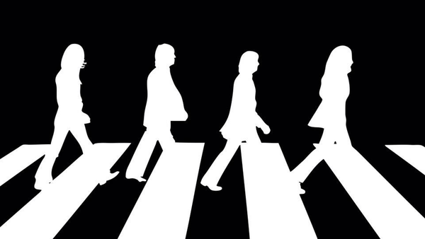 the beatles silhouette transparent