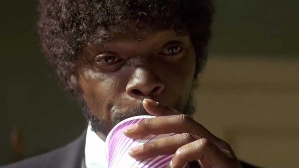 Pulp Fiction Jules Sipping