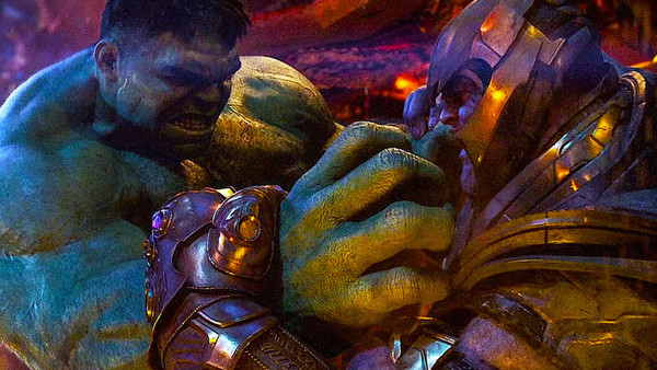 Hulk Thanos Fight Infinity War