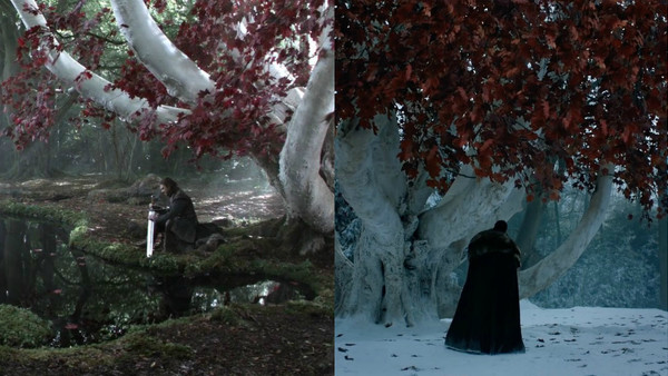 Game Of Thrones Ned Jon Weirwood Tree