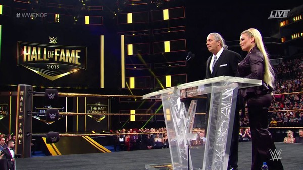 Bret Hart Natalya Hall of Fame