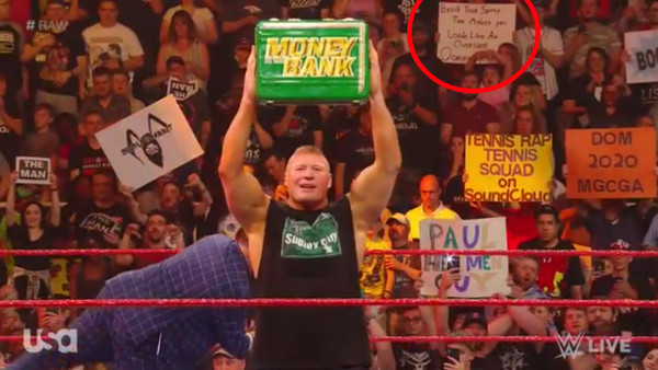 Brock Lesnar Fan Sign