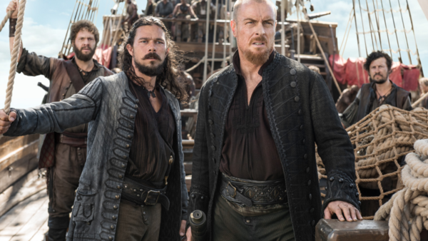 Black Sails Luke Arnold Long John Silver Toby Stephens Captain Flint