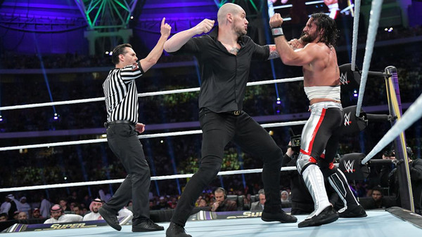 WWE Super Showdown 2019 Seth Rollins Baron Corbin