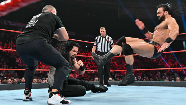 Shane McMahon Drew McIntyre Roman Reigns