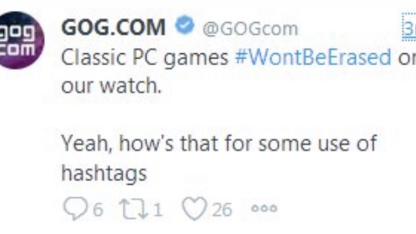 GOG Twitter Won’t Be Erased