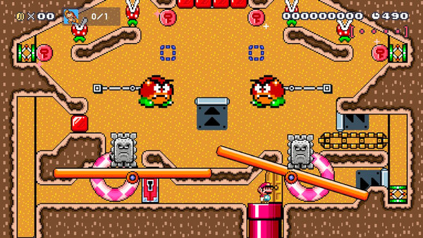 Super Mario Maker 2 - Boom Boom Pinball