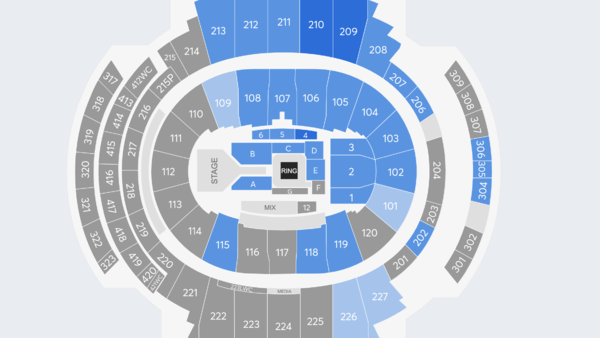 WWE SmackDown Ticket Map