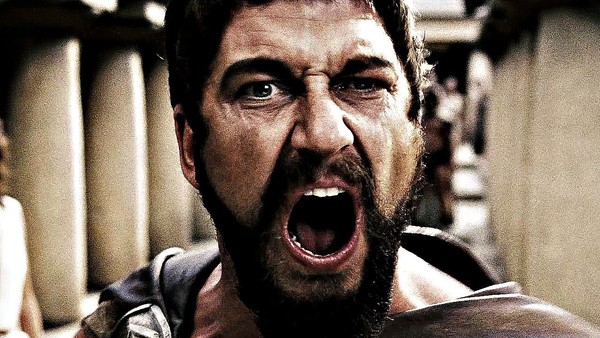 gerard butler 300 angry face