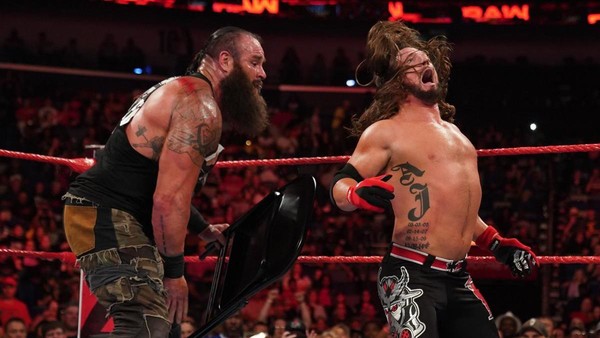 Braun Strowman AJ Styles Raw