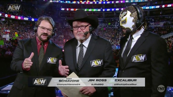 Tony Schiavone Jim Ross Excalibur