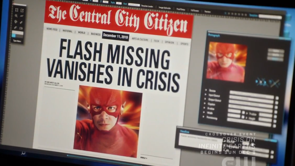 The Flash Newspaper Barry Allen