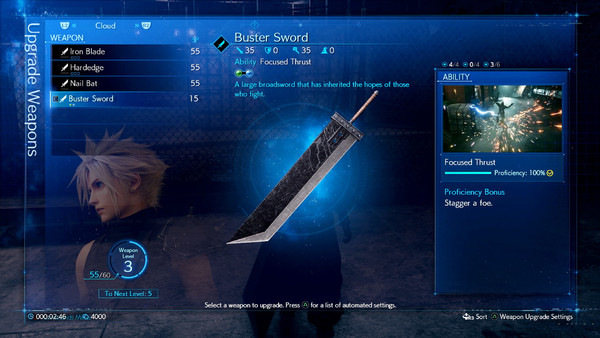 FFVII Remake Buster Sword