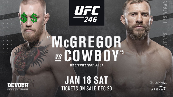 UFC 246 McGregor Cerrone