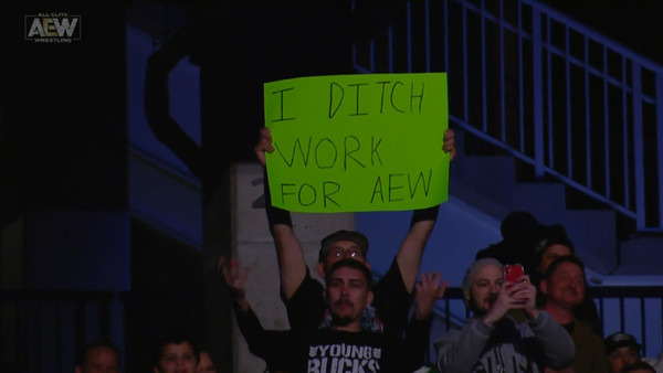 AEW Fan Sign