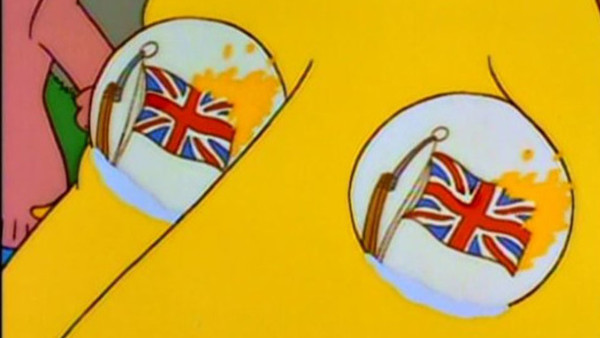 The Simpsons UK Flag