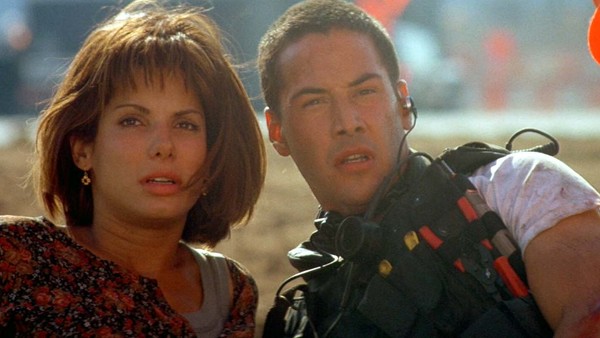 Sandra Bullock and Keanu Reeves in Speed