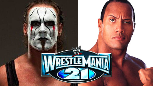 The Rock Sting WrestleMania 21