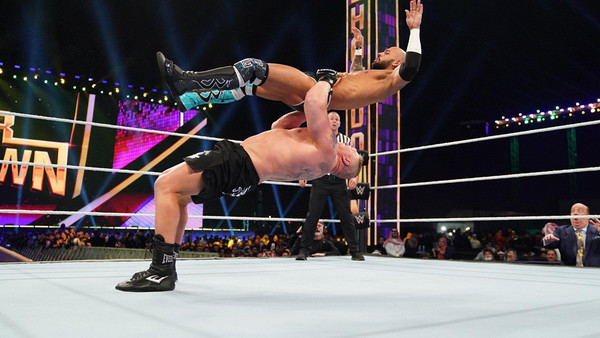WWE Super ShowDown 2020 Brock Lesnar Ricochet