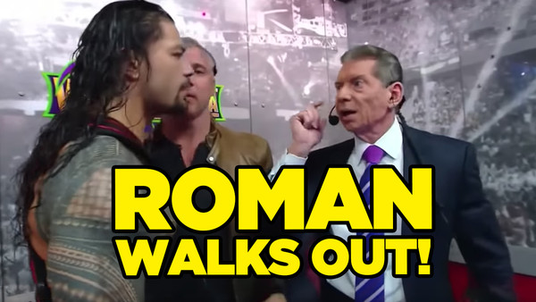 Roman Reigns Walks Out