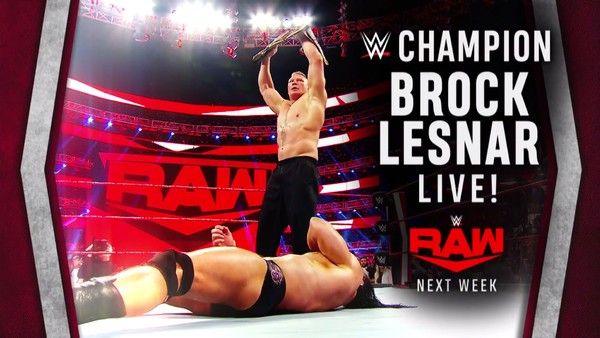 Brock Lesnar Raw next week