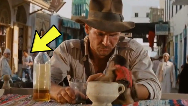 The modern extra in the movie 'Raiders of the Last ark.'